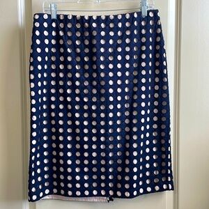 Ann Taylor geometric overlay pencil skirt